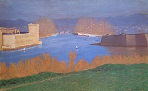 マルセイユ港、1901 作： Felix Edouard Vallotton